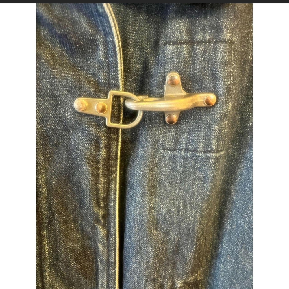 Vintage Gene Burton Denim Trench Coat - Picture 7 of 7